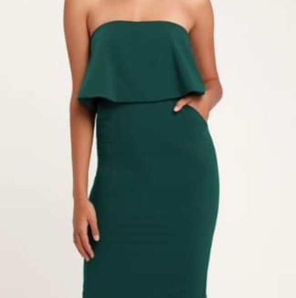 Lulu's green midi dress - Picture 2 of 4